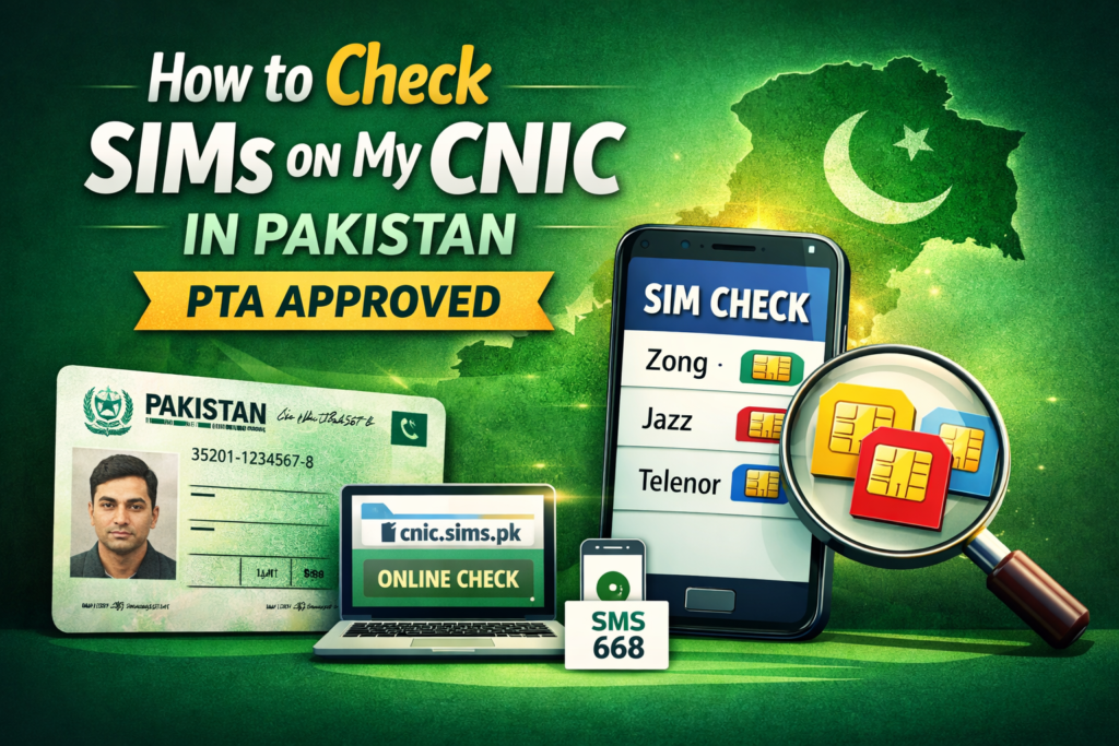 Check SIMs on My CNIC in Pakistan