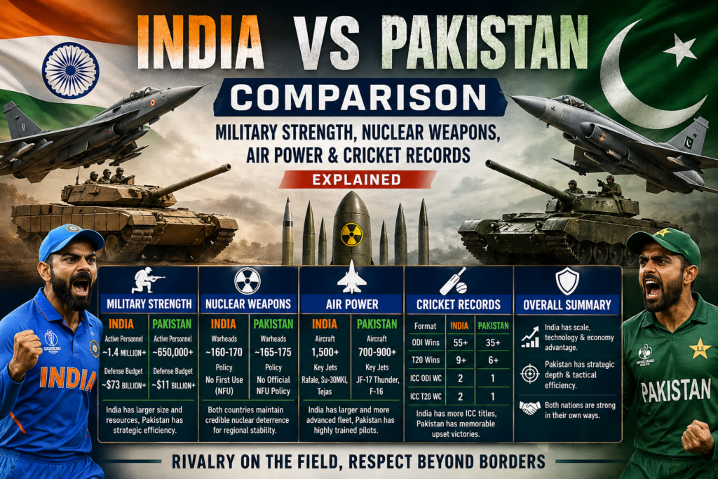 India vs Pakistan Comparison