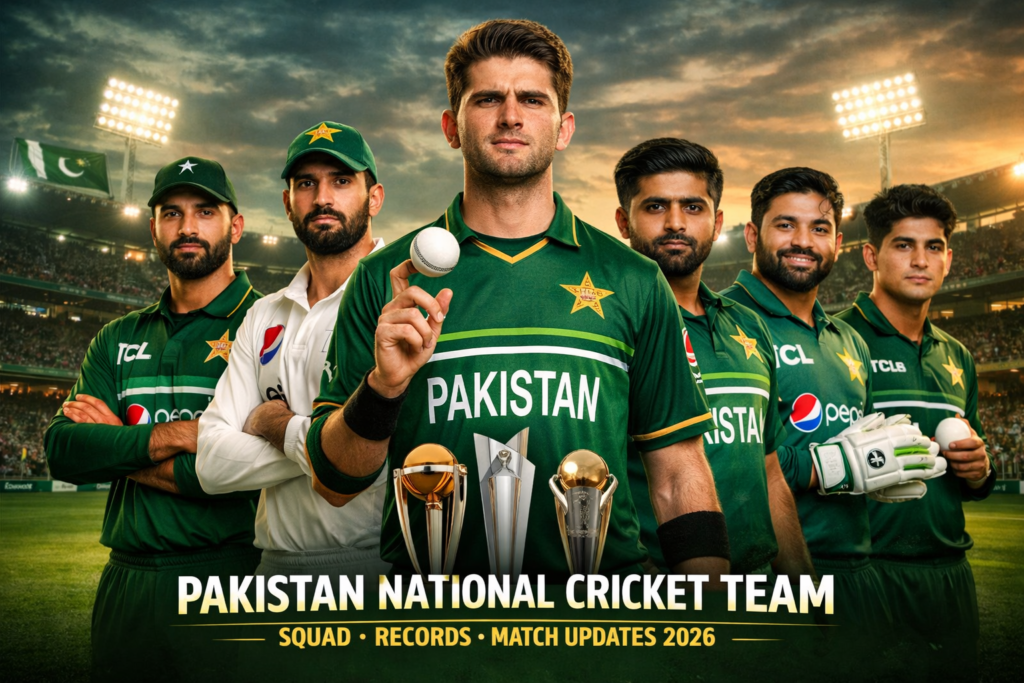 Pakistan National Cricket Team – Latest Squad, Records & Match Updates 2026