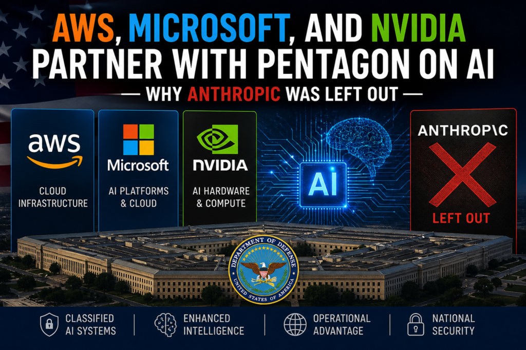 AWS, Microsoft, and NVIDIA Partner With Pentagon on AI