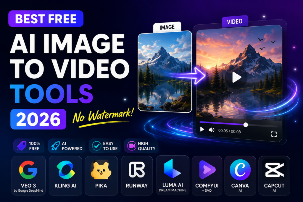Best Free AI Image to Video Tools 2026