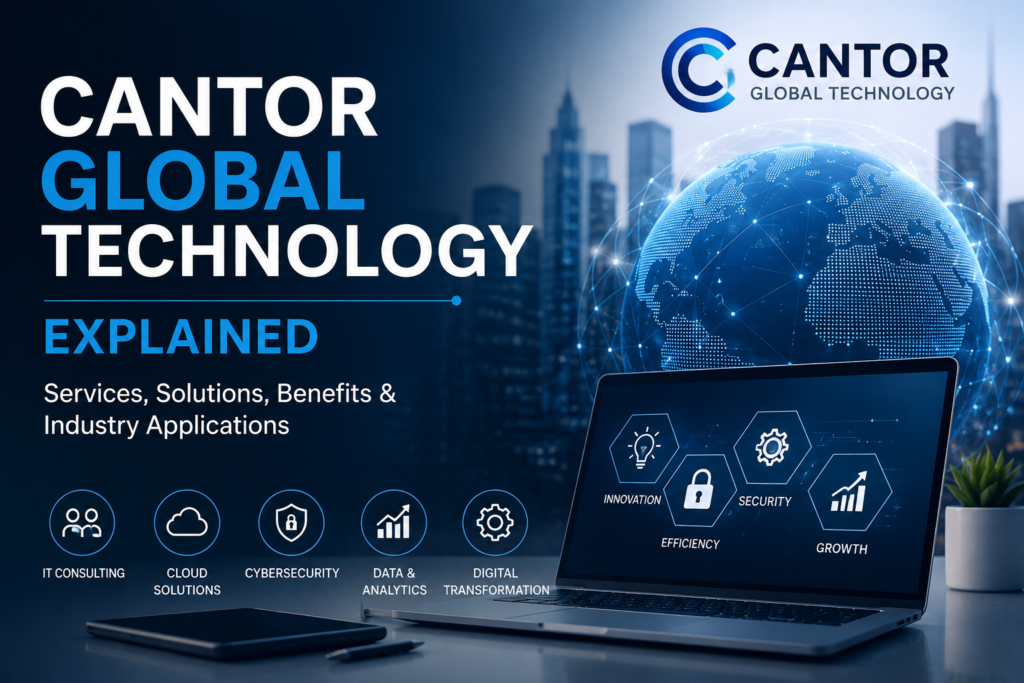 Cantor Global Technology featured image illustrating enterprise IT services, cloud solutions, cybersecurity, and digital transformation.
